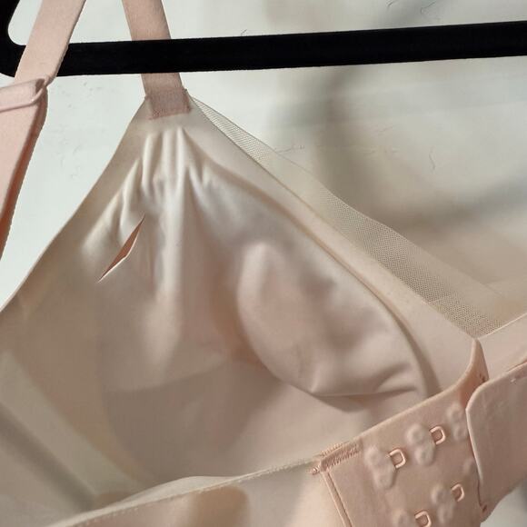 Honeylove CrossOver Wireless Bra Light Pink XLarge Mesh Detail Padded T Shirt - Picture 5 of 5